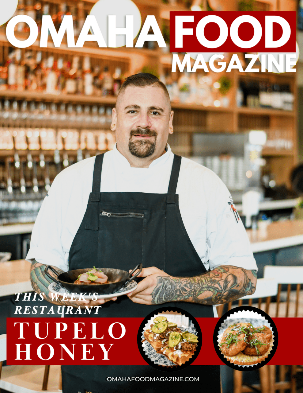 a chef on the cover of a food magazine