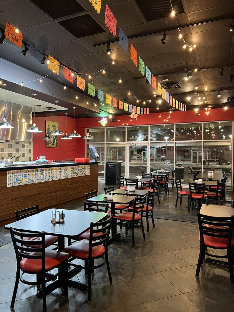 the interior of an authentic mexican restaurant in Omaha.