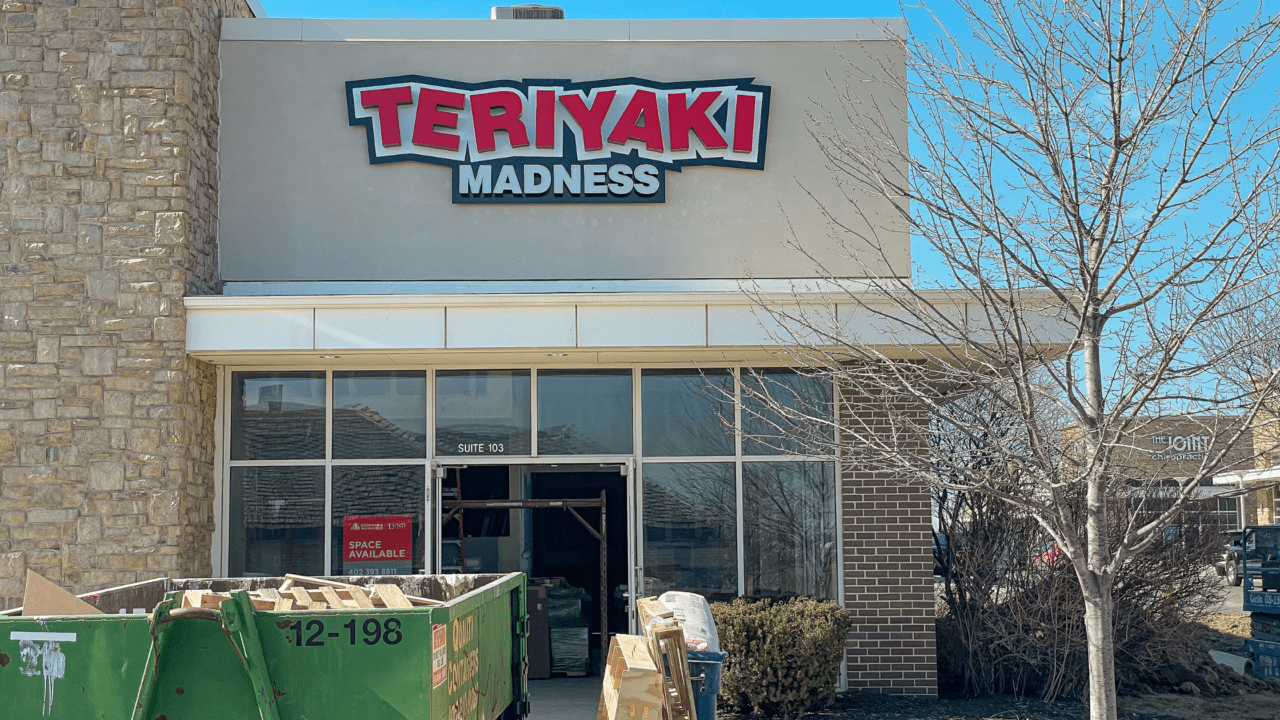 the exterior of a teriyaki chicken business.